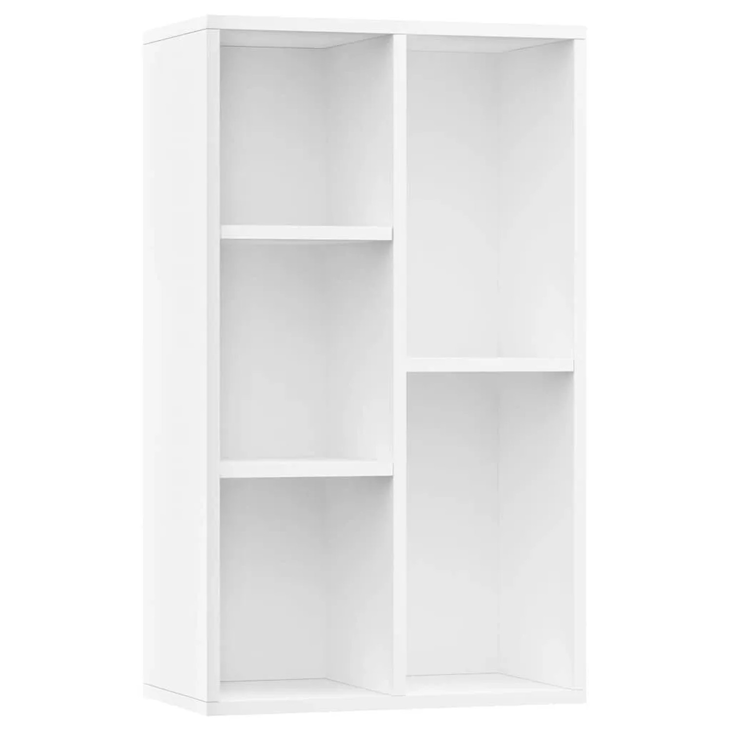 vidaXL Bücherregal/Sideboard Weiß 50x25x80 cm Holzwerkstoff 800162 günstig online kaufen