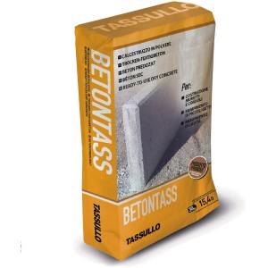Sack Tassullo Betontass Gartenbeton 30kg, Trockenmörtel für Fundamente und Befestigungen.