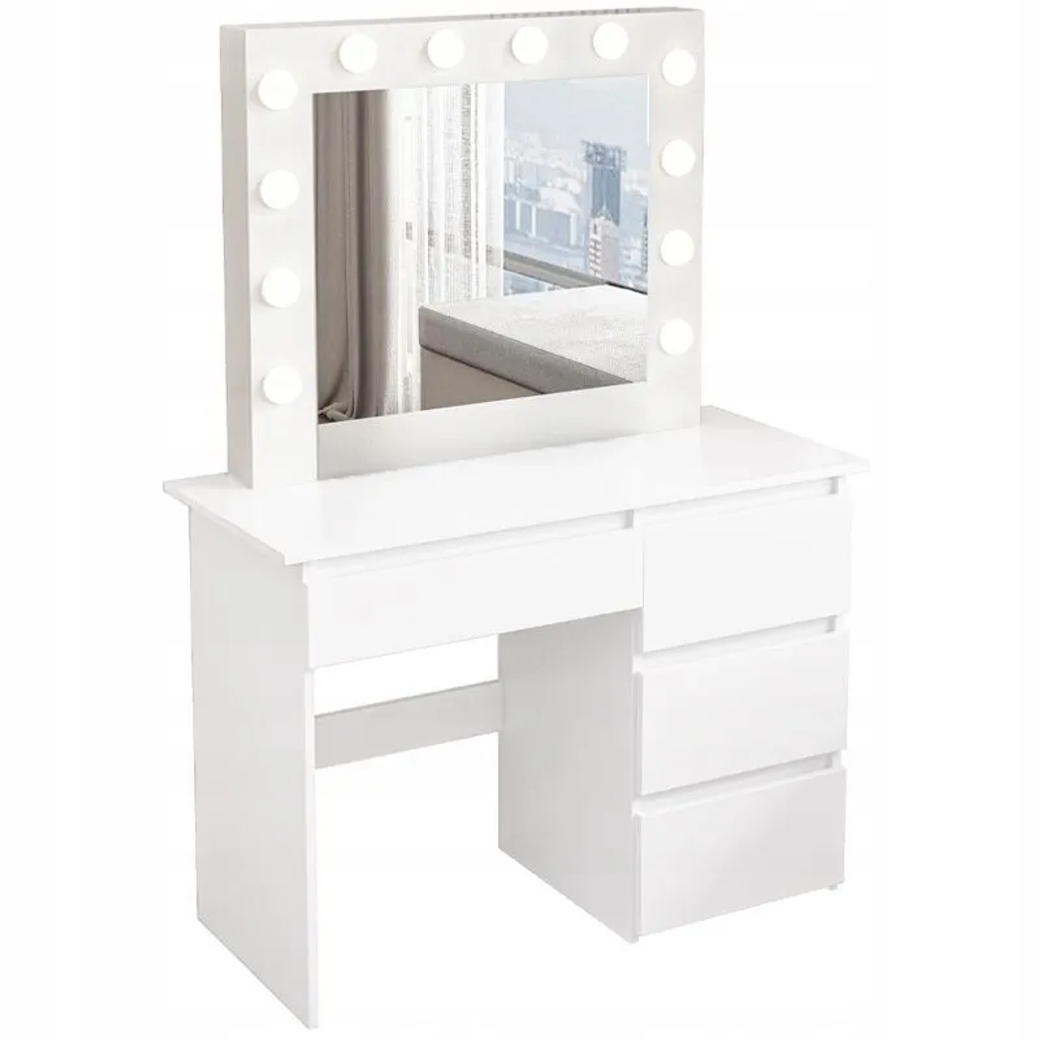 Rebiko Schminktisch Mit Led Spiegel Modern Loft Stil 90 Cm