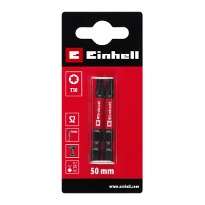 Einhell Impact Bit-Set T30, 50 mm, 2-teilig für Schraubendreher und Akkuschrauber.