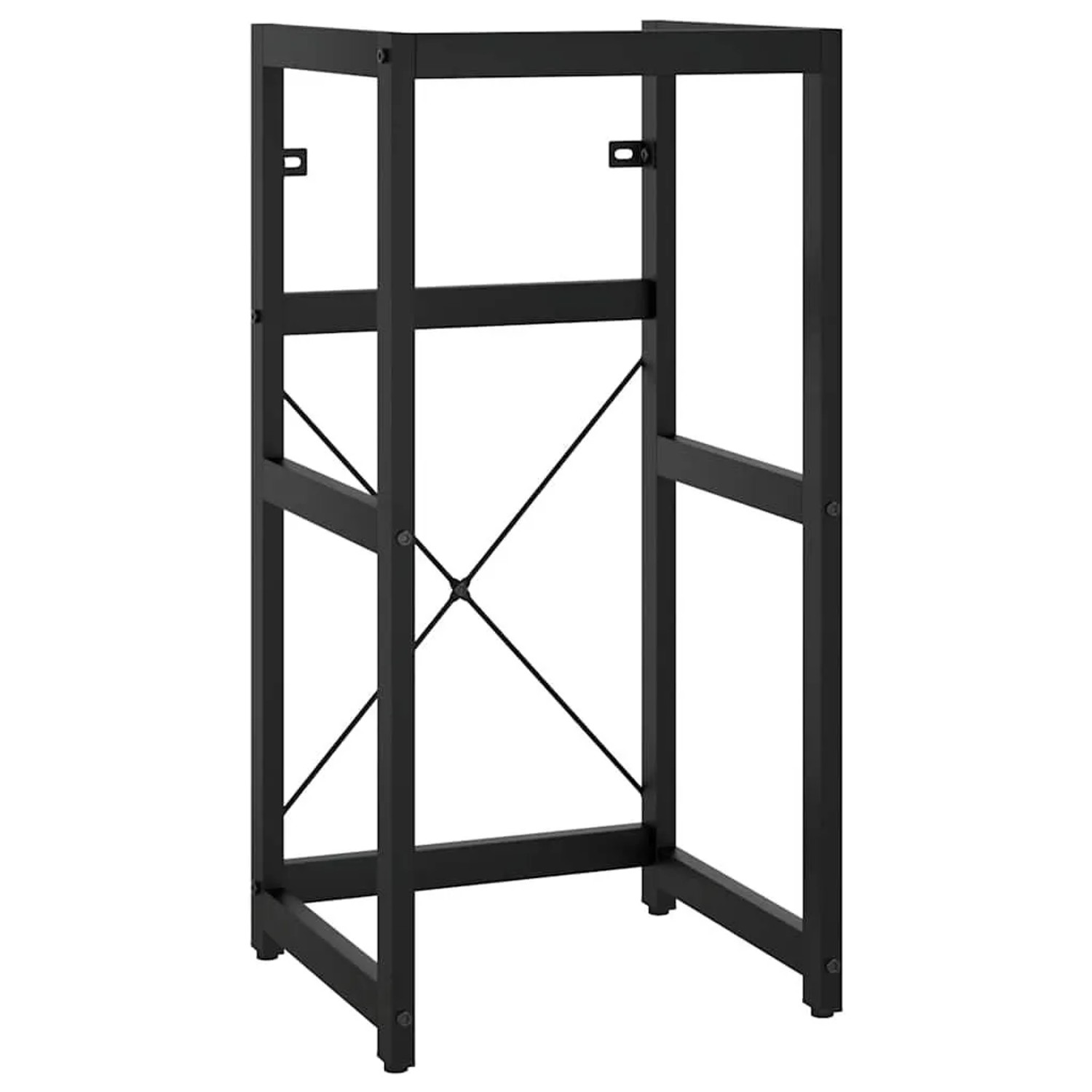 vidaXL Badezimmer Waschtischgestell Schwarz 40x38x83 cm Eisen 338499