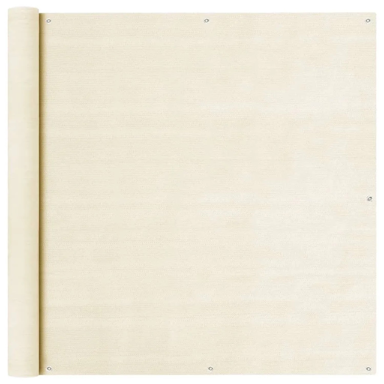 vidaXL Balkon Sichtschutz Creme 120x500 cm HDPE 310930
