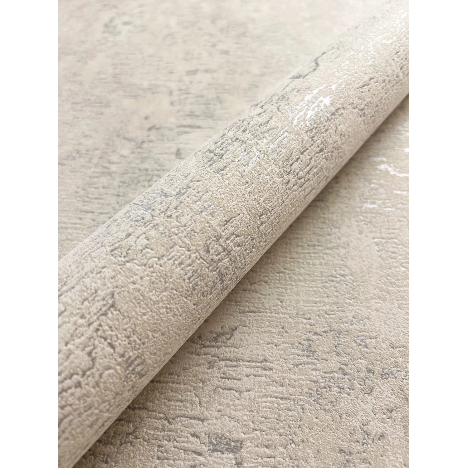 Newroom Vliestapete Versum Beige Unifarbe Modern FSC®