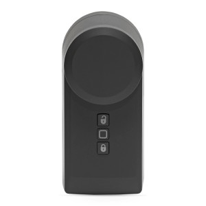 HmIP Türschlossantrieb in Anthrazit für die Hausautomation. Smart Home Türschloss.
