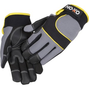 OX-ON Extreme Supreme 4600 Arbeitshandschuhe, schwarz-grau, Gr. 09. Robuste Handschuhe für Montage und Garten.