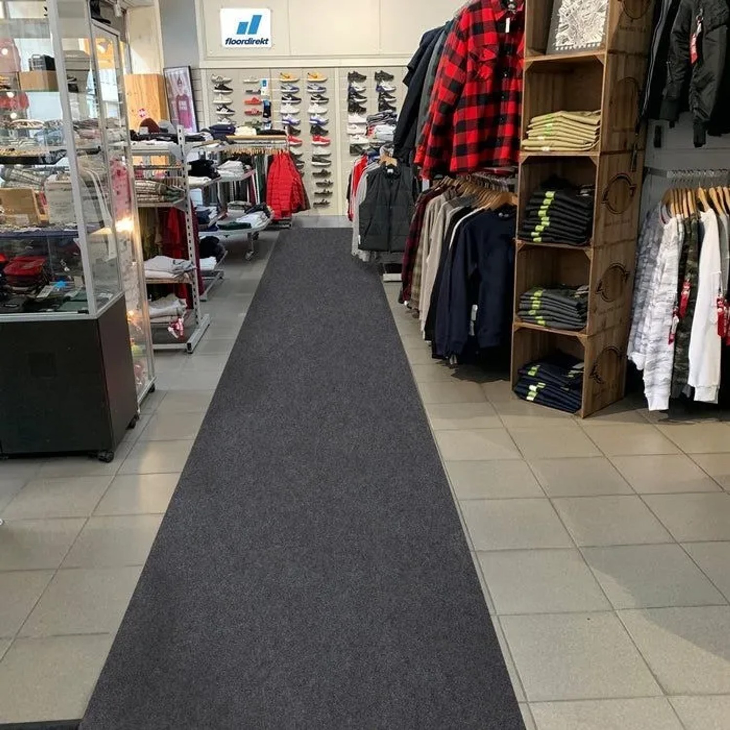 Floordirekt Messeteppich Sintra Pflegeleichter Gangläufer Dunkelgrau 200 x 150 cm_7