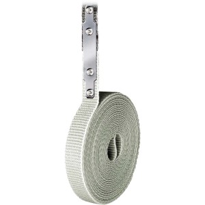 Schellenberg Gurtfix Mini Reparaturset, 14mm, grau, mit Gurtband und Edelstahl-Befestigung.