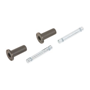 Befestigungs-Set: Stift und Rundrohrhülse (50mm) für Möbelrollen.