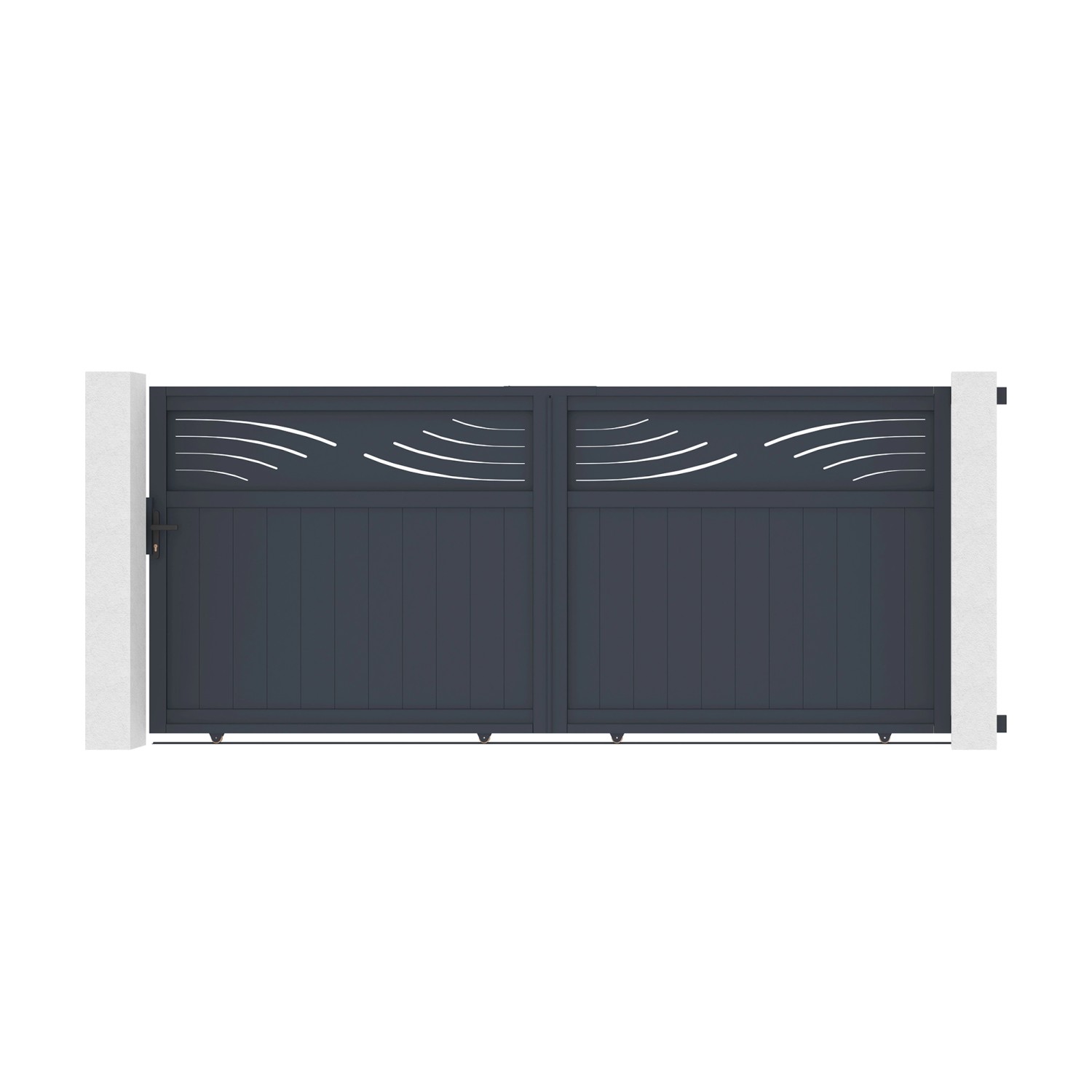 Casanoov Schiebetor Aus Aluminium 3 7M Halti H 160Cm Grau günstig online kaufen