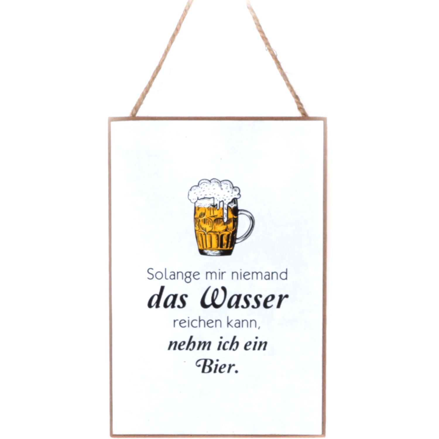 WEIMEILD Holzschild Zum Aufhängen – Deko Für Gartenhütte, Bar Oder Männerhöhle | Landhausstil Mit Juteseil