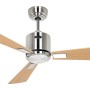 CASAFAN Eco Neo III Deckenventilator, Chrom gebürstet, Ahorn/Buche Flügel, 92cm