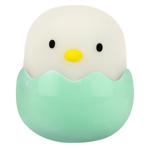 MegaLight LED Nachtlicht Baby Eggy, dimmbar, 3er-Set. Küken in Eierschale, mintgrün.