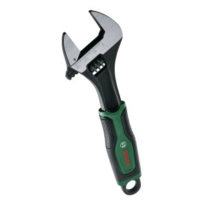 Bosch Rollgabelschlüssel mit verstellbarer Maulweite und ergonomischem Griff.