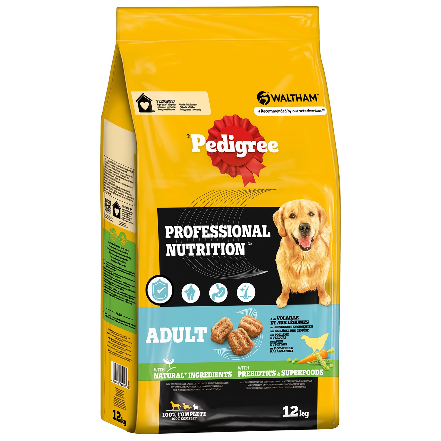 Pedigree Hunde-Trockenfutter Professional Nutrition Adult Geflügel 12 kg