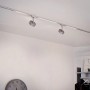 Paulmann Urail Schienensystem mit LED Spots in Chrom Matt für flexible Beleuchtung.