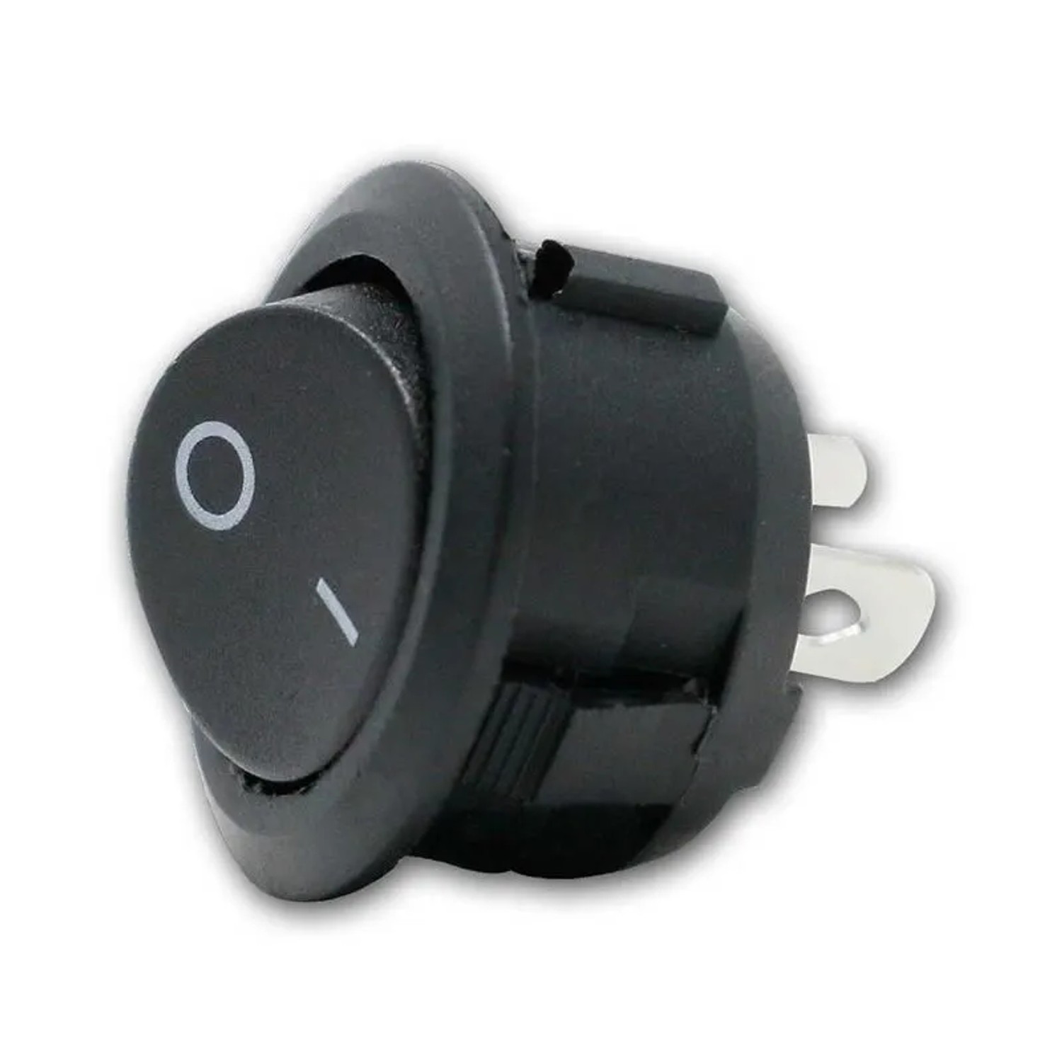 world-trading-net Wippenschalter Rund 1-polig EIN AUS Schwarz