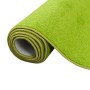 Gerollter, grasgrüner Snapstyle Teppich Joy, 133x133cm, aus Velours. Kurzflorteppich mit Kettelung.