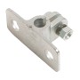 Auflagebock 42 mm aus Grauguss für 12 mm Achsen von Transportrollen.