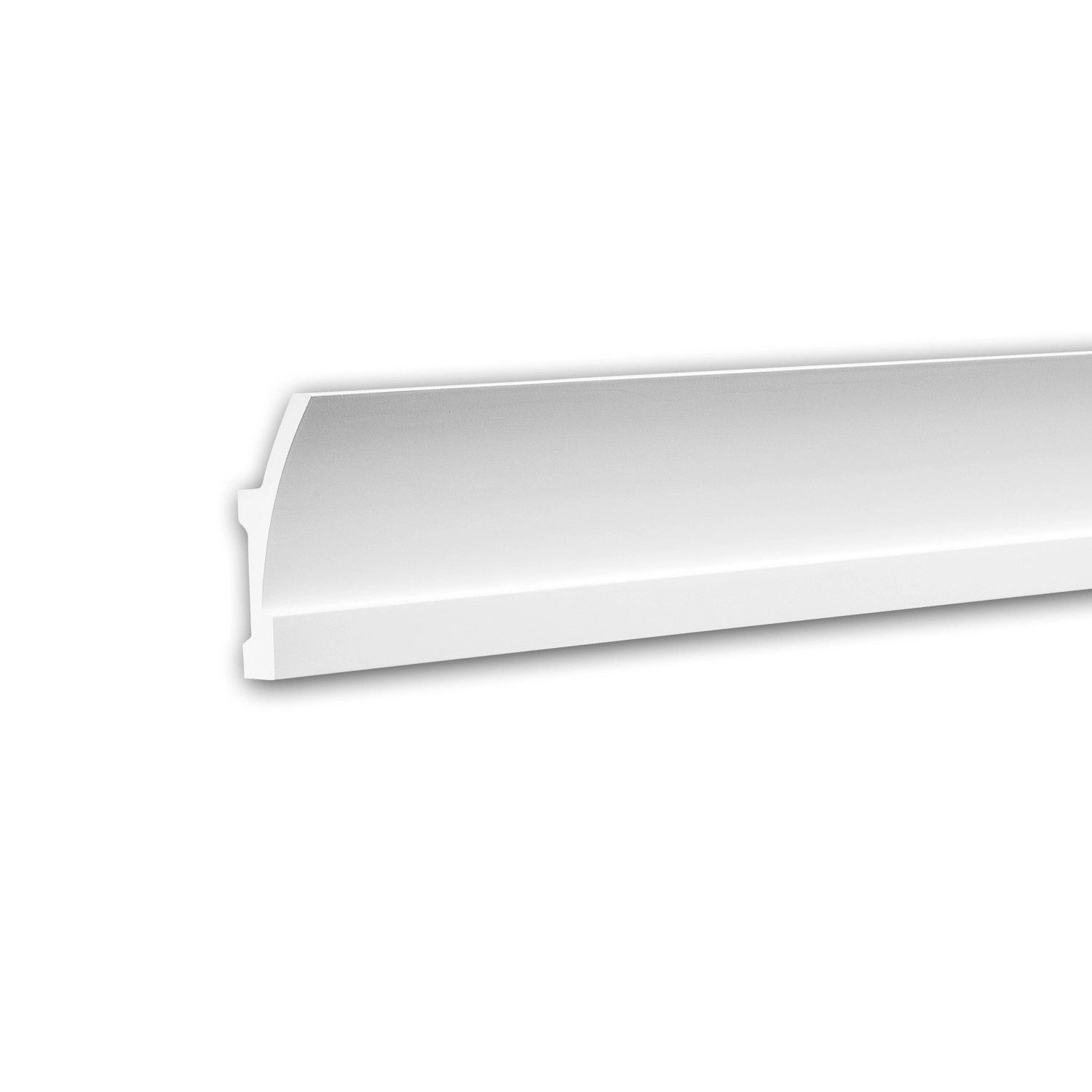 PROFHOME 150621 Eckleiste Zierleiste für indirekte Beleuchtung Stuckleiste 2 m 200 cm x 5,1 cm x 12,0 cm Weiß