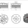 Technische Zeichnungen und 3D-Modell des KMND 5000L F Trinkwasser Wassertanks. Zeigt Maße und Details für Regentonnen.