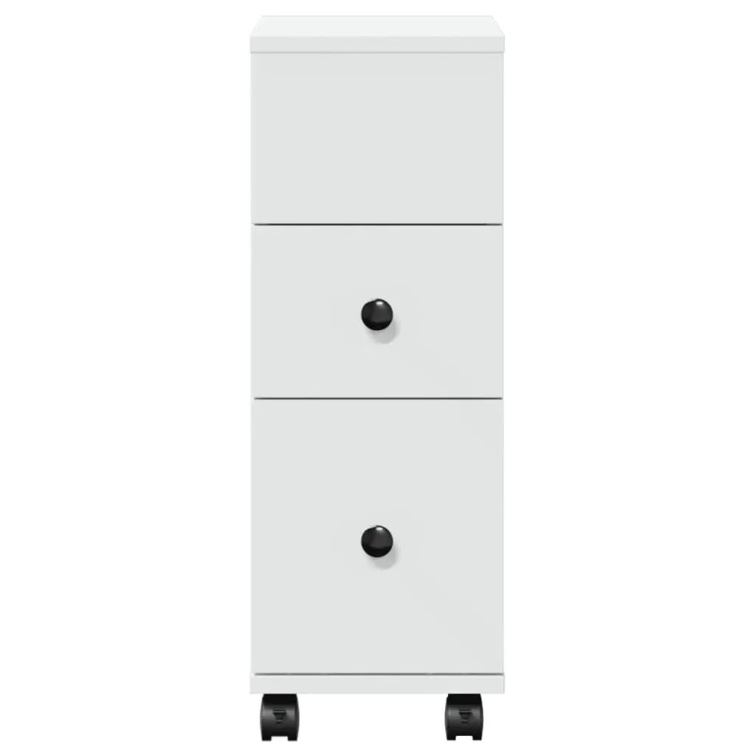 vidaXL Badschrank Schmal mit Rollen Weiß Holzwerkstoff 855232_4
