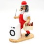 Dekohelden24 Räuchermann Waschmaschinenmonteur mit Waschmaschine Räucherfigur Weihnachtsräucherfigur Räuchergefäß Holz L/B/H 15 x 11 x 20 cm