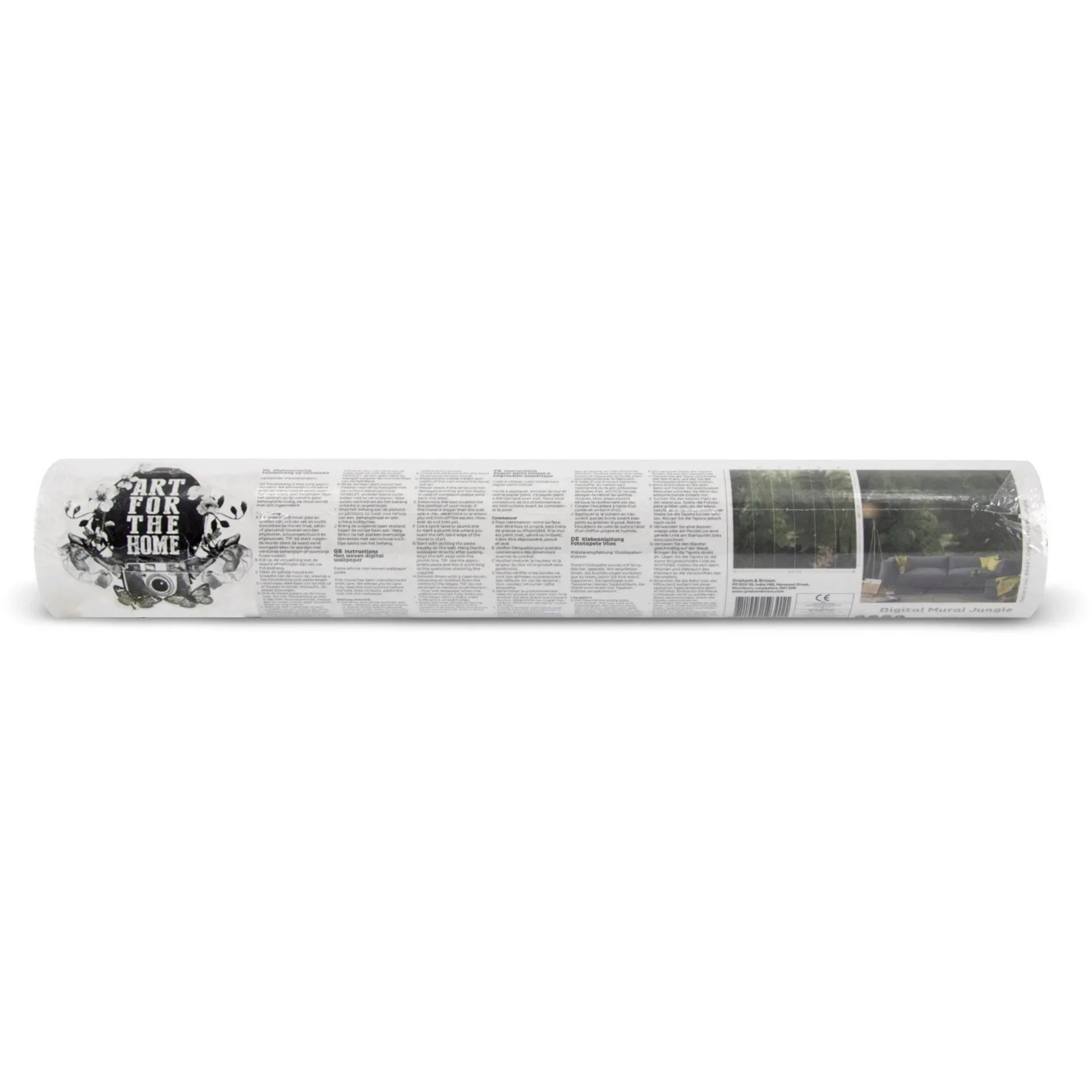 Art for the Home Fototapete Jungle, 280x300 cm, gerollt und verpackt.