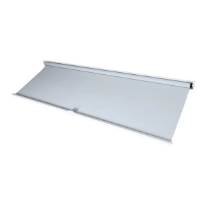 Weiße Seitenwand für MCW Pergola L41, 3x3m, als Wind-, Sicht- und Sonnenschutz.