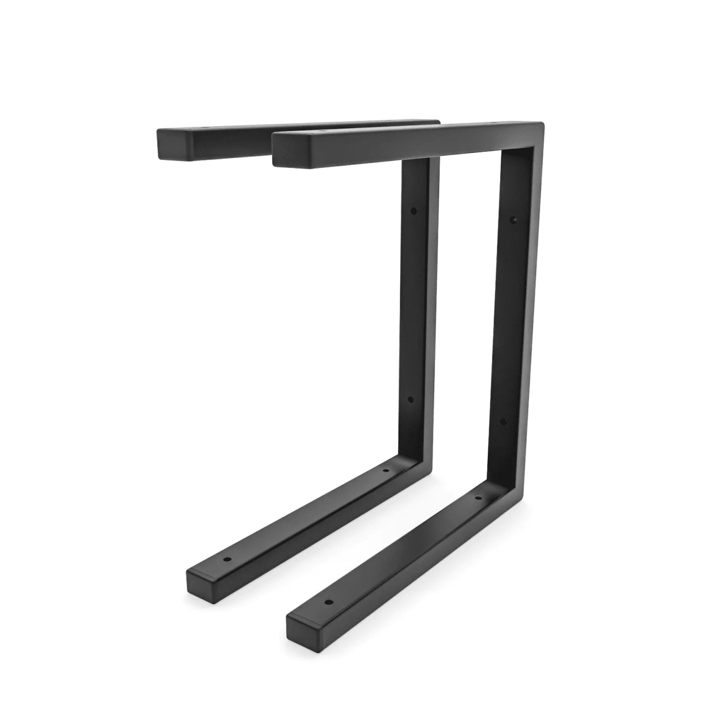 HEVVA Schwerlast Regalhalter ERLENBERG 30 cm Tiefe 2er Set Schwarz