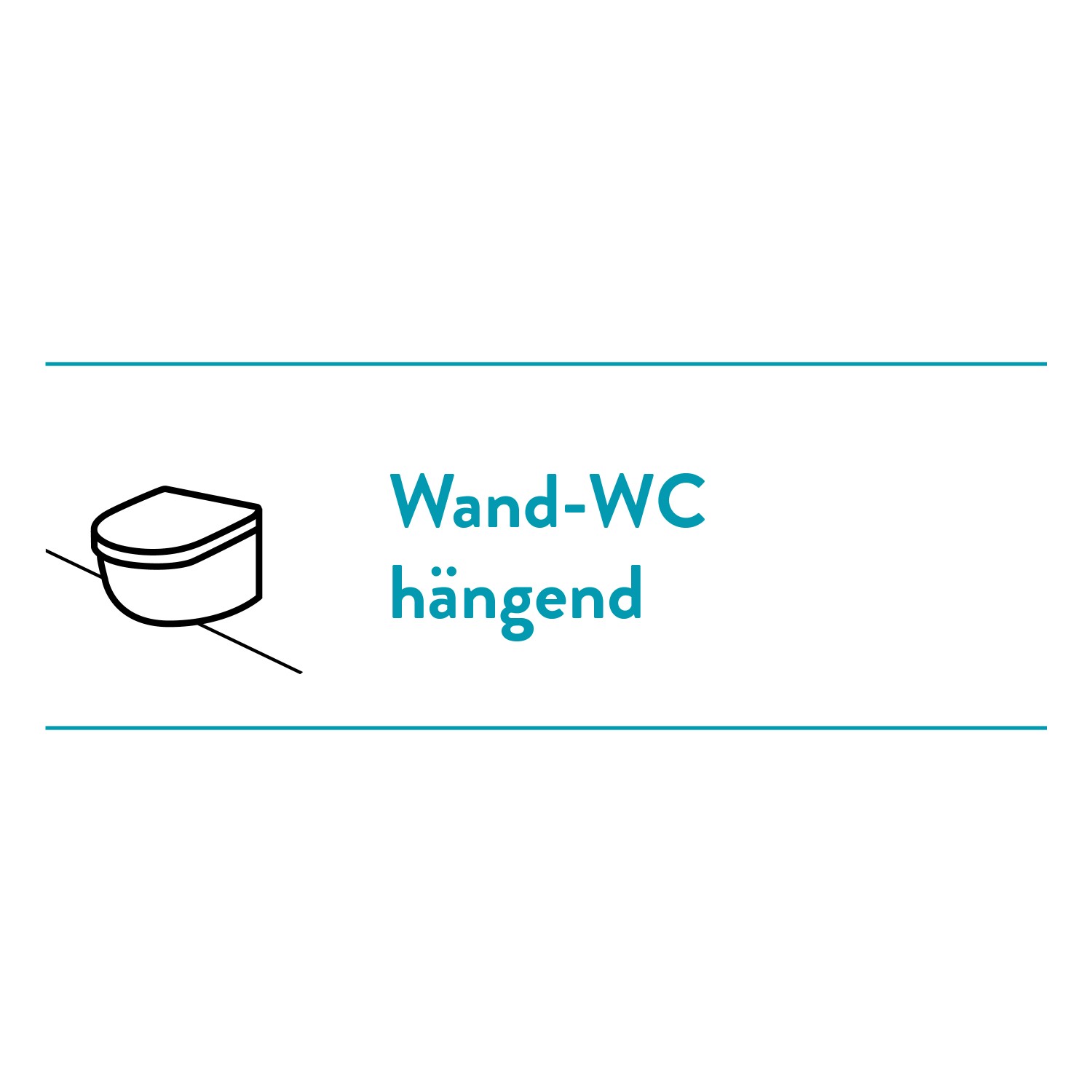 Abbildung eines hängenden, weißen Wand-WC Sets Aberdeen von Baliv.