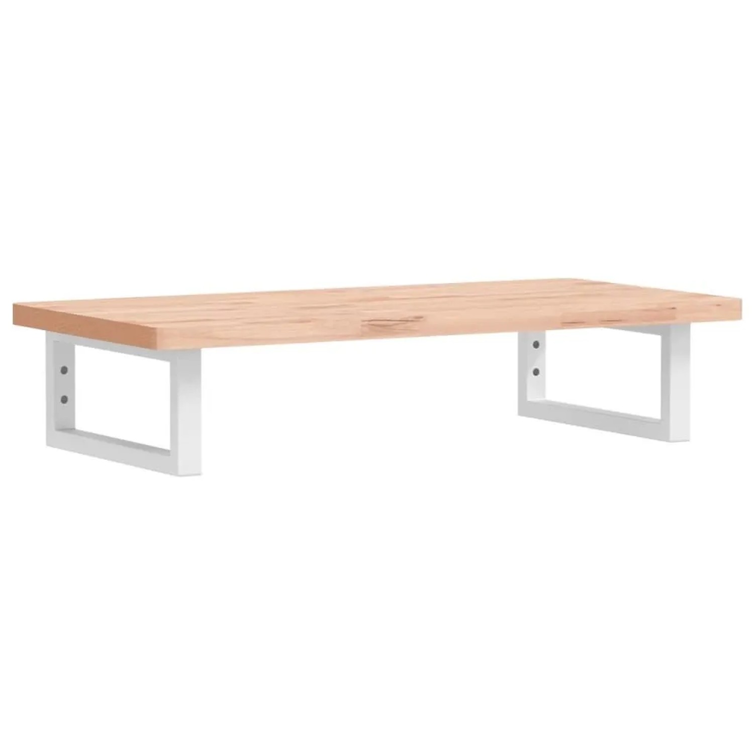 vidaXL Waschbeckenregal Wandmontage Stahl und Massivholz Buche 3302352 günstig online kaufen