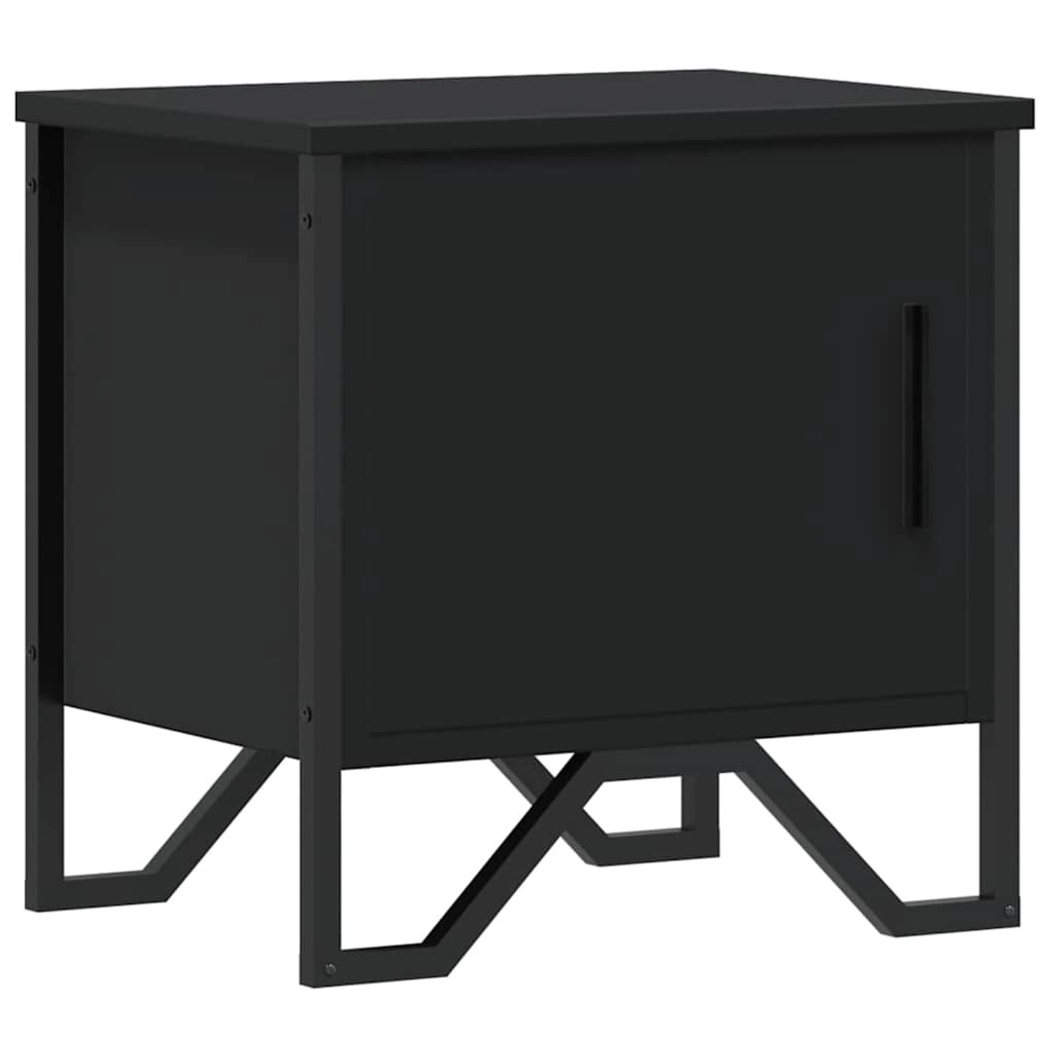 vidaXL Nachttisch Schwarz 40x30x40 cm Holzwerkstoff 848514