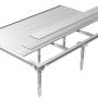 Biohort Smartbase Plus Fundament für Minigarage, silberfarben, mit Erdschrauben.