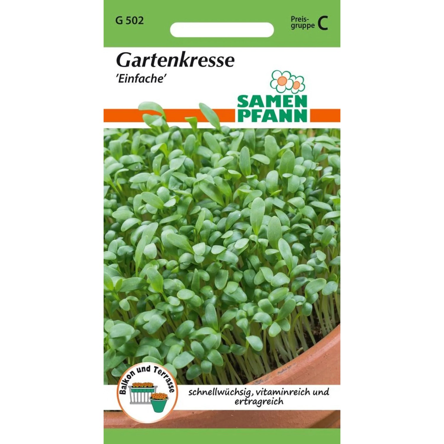 SAMEN PFANN Gartenkresse Kleinpackung