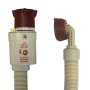 Boni-Shop Aquastop Sicherheitszulaufschlauch für Waschmaschine, 2 m, Detailansicht der Anschlüsse.