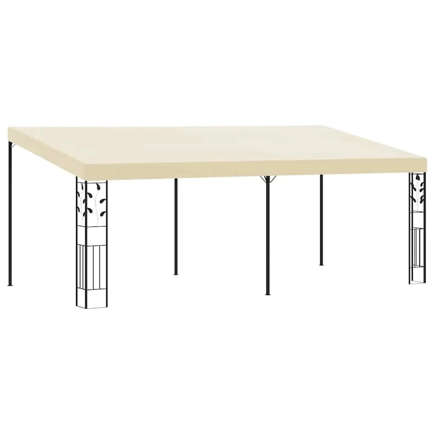 vidaXL Wand-Pavillon 6x3x2,5 m Cremeweiß 47999
