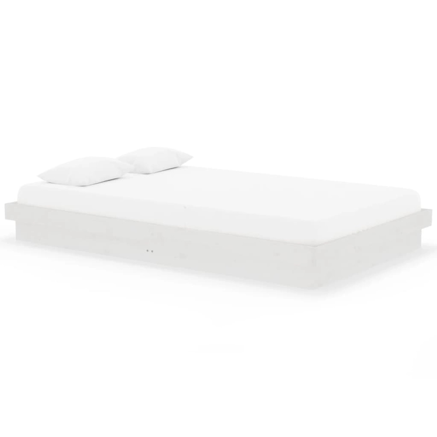 vidaXL Massivholzbett Weiß 120x200 cm1279442 günstig online kaufen