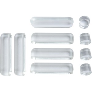 WC-Sitz Puffer Nr. 2, 6er Set transparente Abstandshalter für WC-Deckel und Brille.