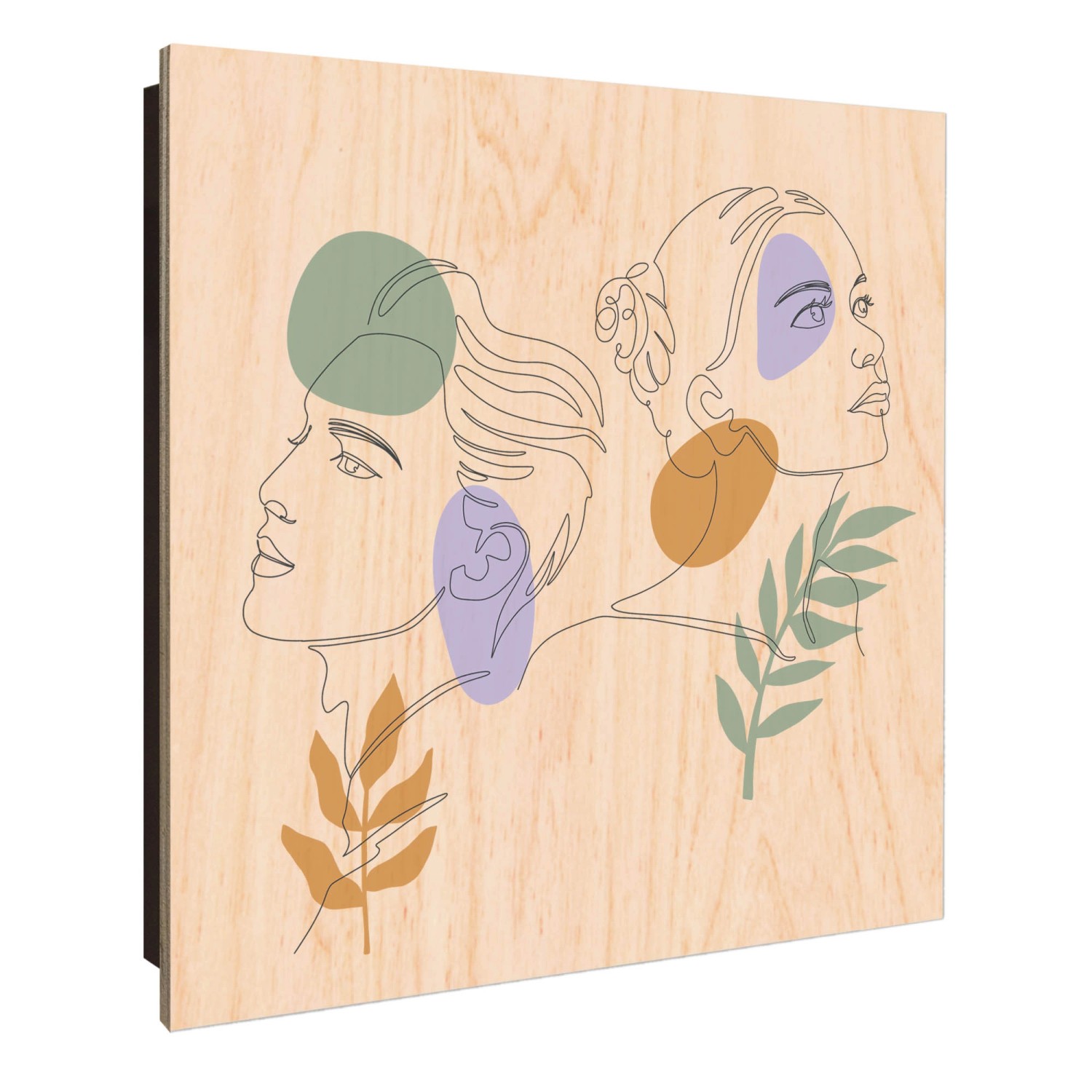 Banjado Schlüsselkasten Holz 30x30cm Schwarz Scharnier Rechts 50 Haken Desi günstig online kaufen