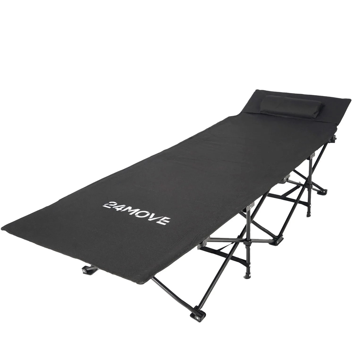 24Move Feldbett Campingbett Faltbar Bis 150 Kg Schwarz günstig online kaufen