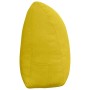 Gelbes Samt-Rückenkissen vidaXL, keilförmig, mit Seitentasche. Für ergonomische Unterstützung auf Sofa & Bett.