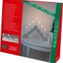 Konstsmide LED Holzleuchter, batteriebetrieben, 7 warmweiße LEDs, für stimmungsvolle Innen-Weihnachtsdeko.