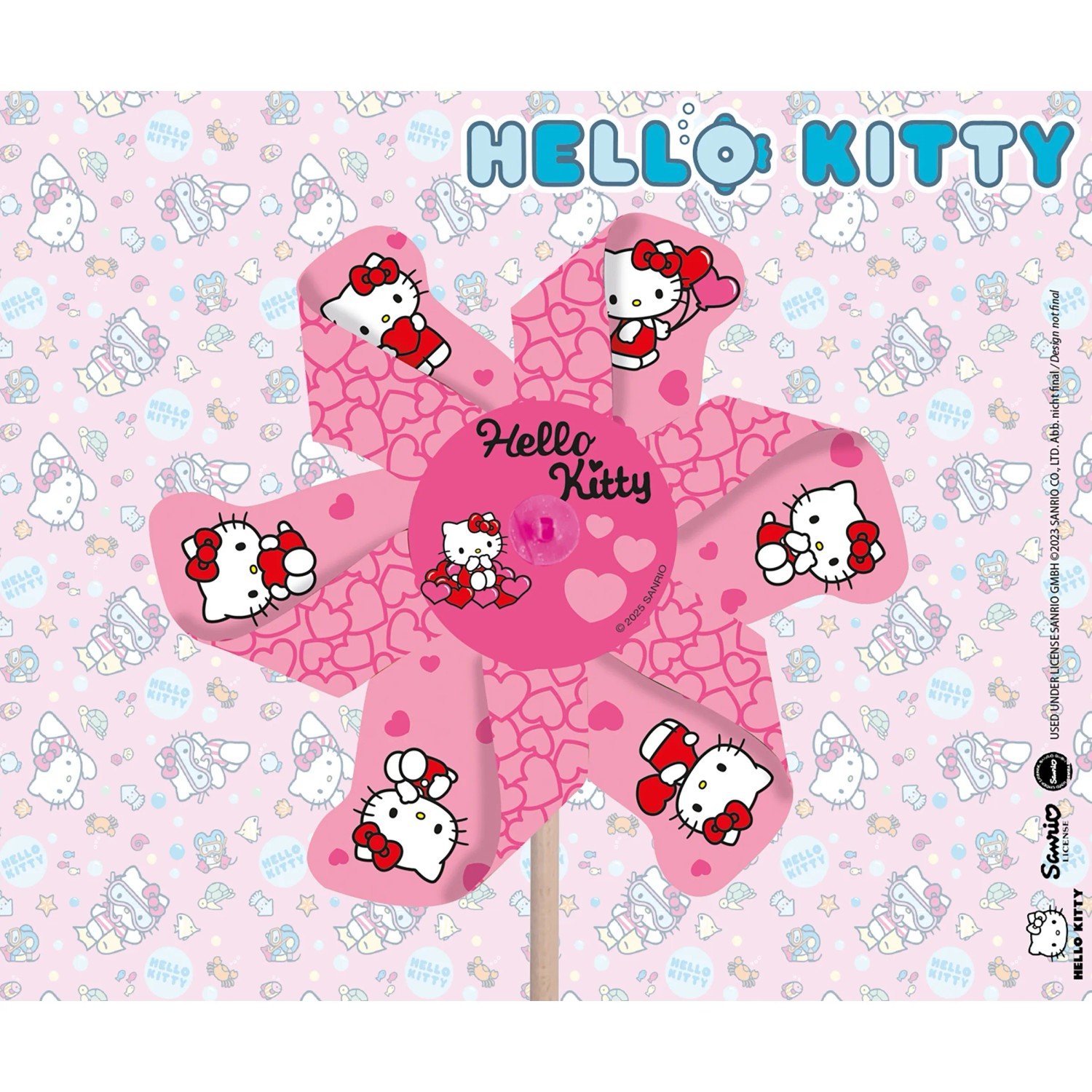 Happy People Windmühle Hello Kitty 15 cm Rosa kaufen bei OBI