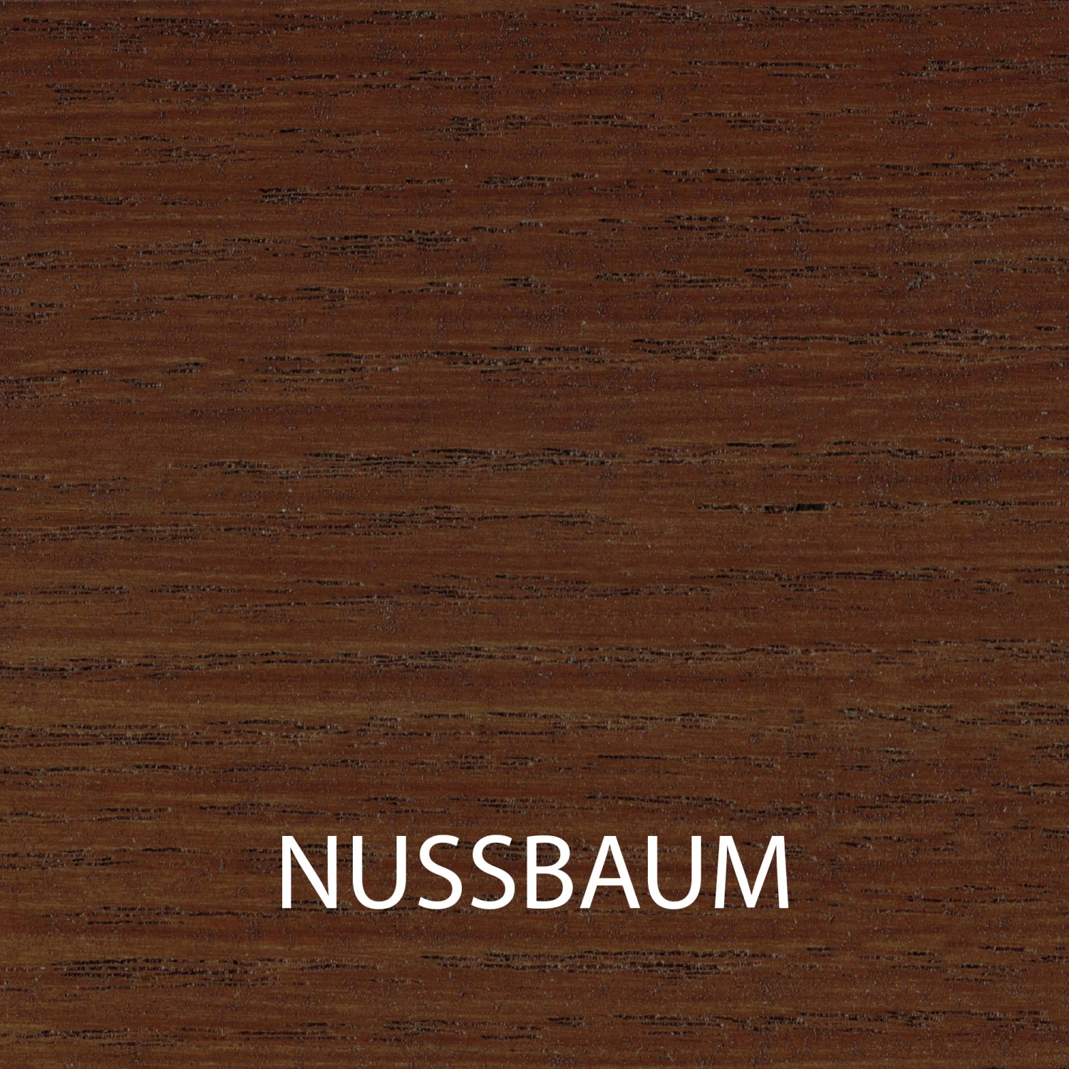 Holzlasur in Nussbaum: Detailaufnahme der Farbe und Holzstruktur.