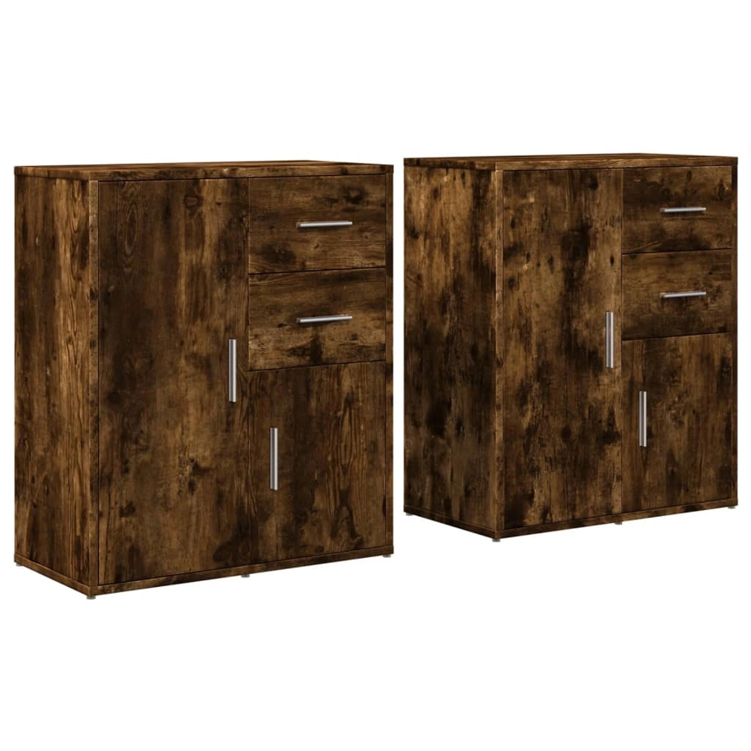 vidaXL Sideboards 2 Stk Räuchereiche 60x31x70 cm Holzwerkstoff 3276564 günstig online kaufen