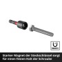 Einhell Bitset: Steckschlüssel mit Magnet hält Schraube. Ideal für Akkuschrauber und Bohrmaschinen.