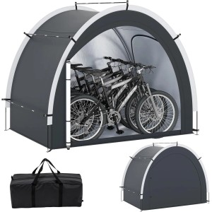 Costway Fahrradgarage für 4-5 Fahrräder 218 x 153 x 182 cm