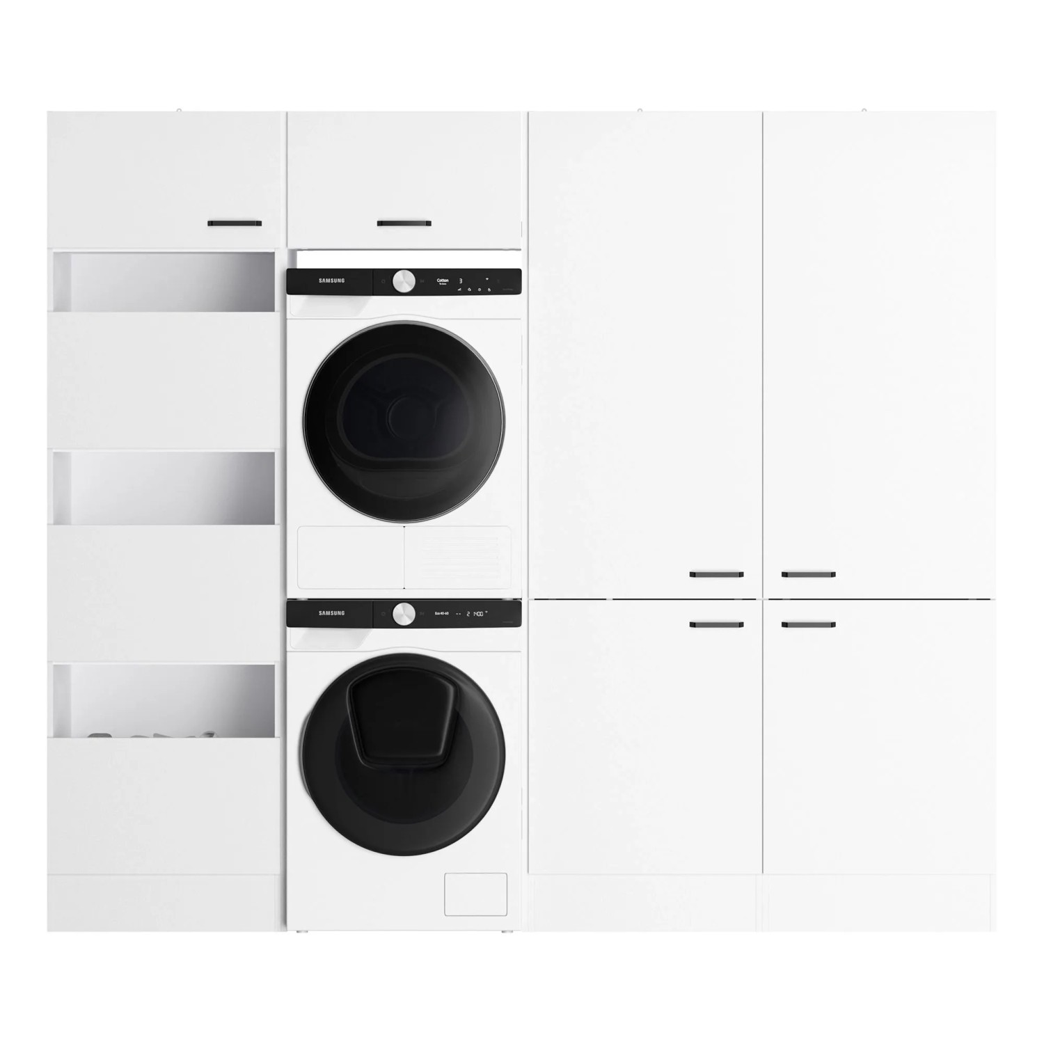 OPTIFIT Waschsäulen-Set Bonn214 243,2 x 210 x 57,1 cm Weiß