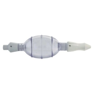 Ich-Zapfe Blasebalg zur Schankhahnreinigung, transparent, mit Rückschlagkugel aus Kunststoff.