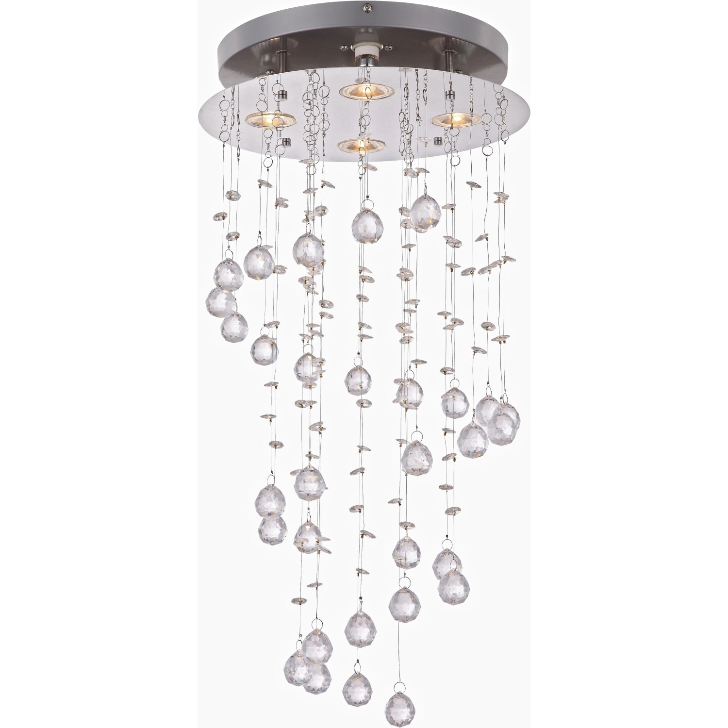 Globo LED-Deckenleuchte ST. TROPEZ Chrom